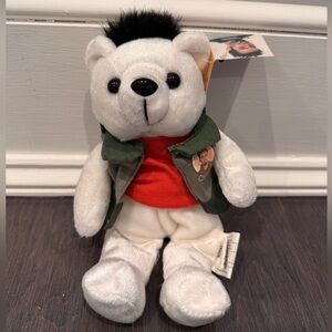 NWT VINTAGE NSYNC Chris Kirkpatrick Collectors Stuffed Bear NSYNC FAN CLASSIC